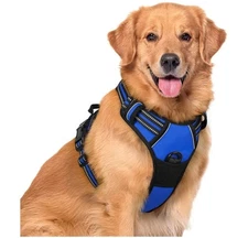 Rabbitgoo Dog Harness Medium Black/Blue Color [BRAND NEW UNUSED]