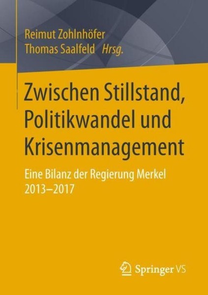 Zwischen Stillstand, Politikwandel Und Krisenmanagement Reimut ZohlnhöFer-image