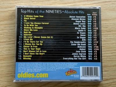 Various Artists, Top Hits Of The 90s: Absolute Hits -CD- 19 Songs, #1 Hits!- VG+