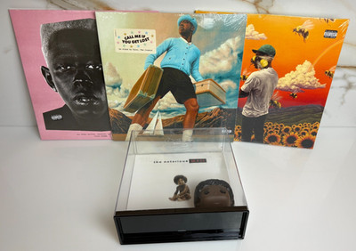 3 Tyler The Creator LPs - Igor, Flower Boy, Call Me If You Get Lost + Funko