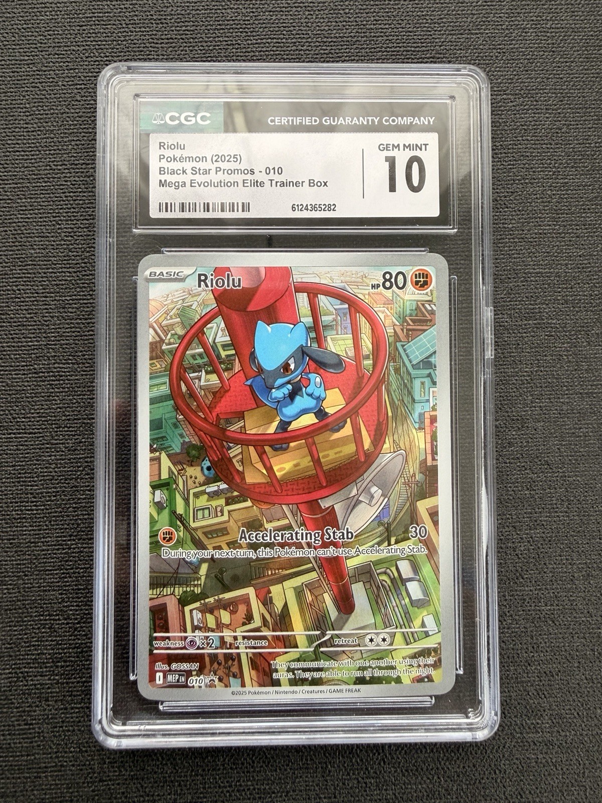 Riolu CGC 10 010 Me: Mega Evolution Promo 2025 Holo Promo EN Exclusive