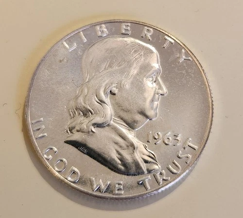 1963 Franklin Half Dollar Proof BU
