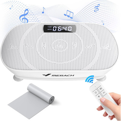MERACH Vibrationsplatte Bluetooth Lautsprecher Ganzkörpertraining 10 Stufen