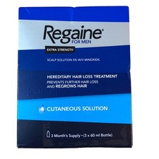 Regaine for Men Hair Loss Treatment. 3x60 3 Months Supply 180ml. Exp:11/2028