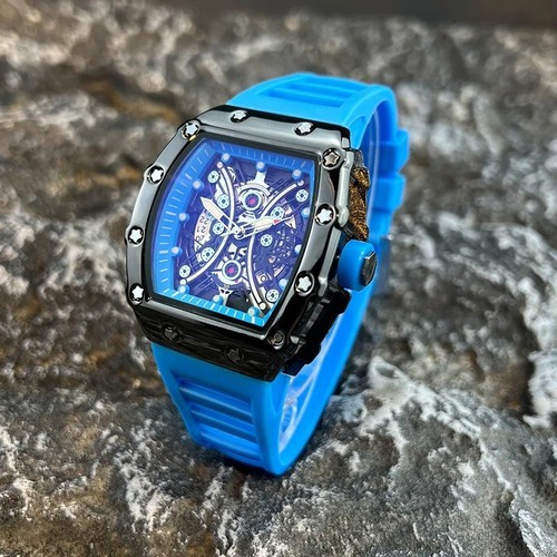 RM Style Men's Luxury Watch Wine Barrel Dial Glow Calendar Sports Fashion - Picture 9 of 16