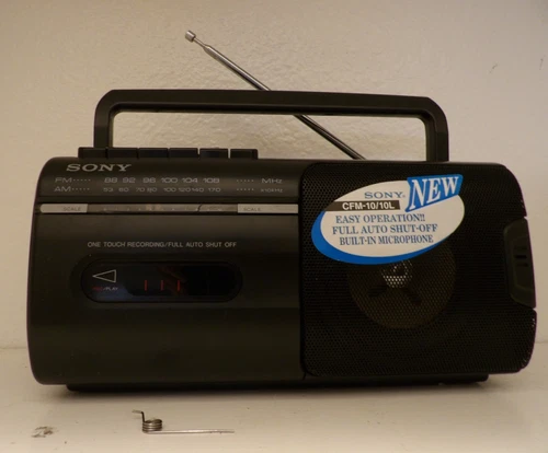 Sony CFM-10/10L Portable Boombox FM/AM Radio Cassette Corder 1995 - Parts/Repair