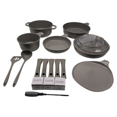 Redchef Topfsets Pfannenset, Keramik Topfset Induktion, Kochgeschirr-Set 11-teil