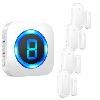 SURFOU Wireless Door Sensor Chime, Waterproof Door Open Alert with 1000Ft Ran...