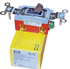  QTY:2 Hubbell HBL1222, HBL1222 Toggle Switch 120- 277Vac, 2 Pole, 20 Amp