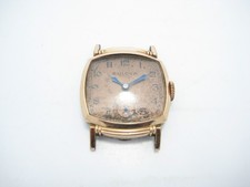 Reloj antiguo Bulova relleno de oro 25,8 mm piezas reparación no funciona