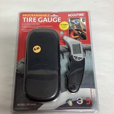 Accutire Programmable Digital Tire Gauge 5-99 Psi Wcase Sealed Ms-4445
