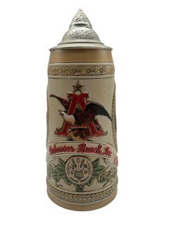 Anheuser Busch “E” Series Limited Edition Budweiser Beer Stein EXCELLENT