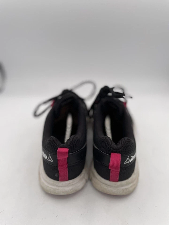 Reebok RealFlex Sneaker Women's Sz 8 Black Pink Mesh Low Top Running Shoes - Image 3 of 4