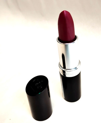 Rimmel Lasting Finish Lipstick Amethyst Shimmer #084 Satin Purple Pink .14oz New
