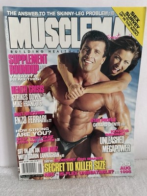 MuscleMag International Magazine August 1998 No. 194 Milos Sarcev