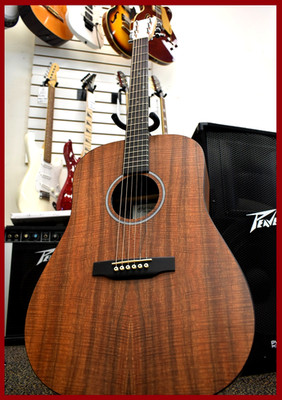 Martin D-X1E Mahogany Dreadnought Acoustic-Electric Guitar w/ Gig Bag. Free ship