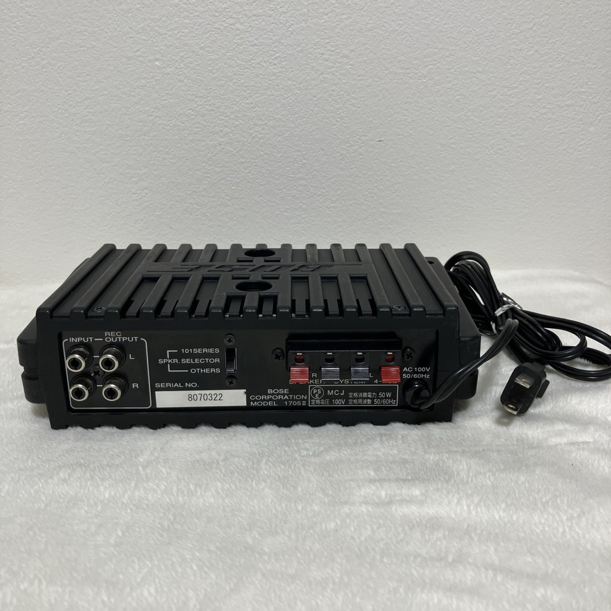 BOSE 1705 Ⅱ BOSE 1705 II Power Amplifier Used Tested 100V | eBay
