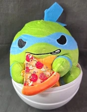 ZURU SNACKLES Teenage Mutant Ninja Turtles 5" Leonardo Plush with Pizza