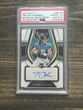 2021 Select Trevor Lawrence Rookie Signature White Prizm/35 PSA 10/Auto 10