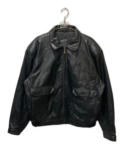 Roundtree & Yorke Lambskin Leather Jacket Men's Size L Black - product listing photo