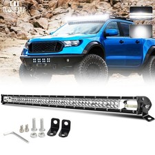 Ultra Slim 38inch LED Light Bar Dual Row Spot Flood Offroad UTV UTE 4WD 37"36"