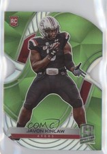 2020 Panini Spectra Rookies Neon Green Prizm Die-Cut 22/30 Javon Kinlaw #186 6yz