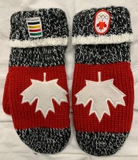 HBC Stripes Team Canada Vancouver 2010 Olympics Mitts Adult XS
