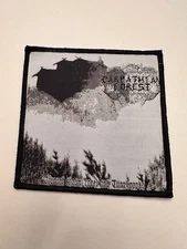 CARPATHIAN FOREST THROUGH CHASM CAVES AND TITAN WOODS BLACK BRDR 4X4 WOVEN PATCH