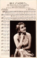 Old postcard film star Qui J'aime?... (95494)