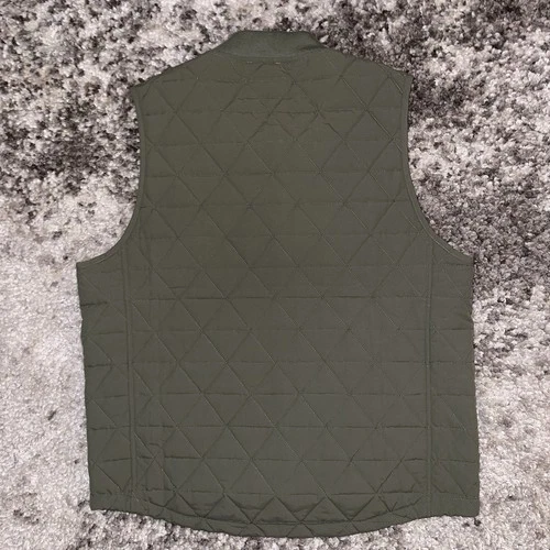 Chubbies Forest Florist Quilted Vest Men’s Large Olive Green Floral Line EUC image 4