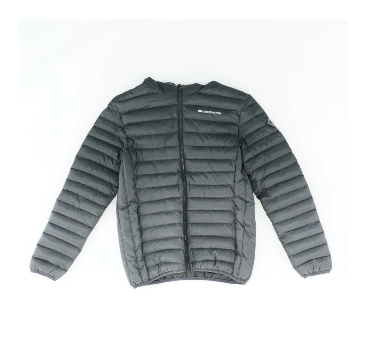 New With Tags Crosshatch Puffer Black Jacket Black Men