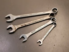 Lot of 4 Vtg S-K / S-K Tools / SK Wayne Combo Wrenches C24 C22 C18 C12  USA Made