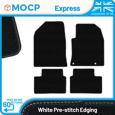 Express with White Pre-Stitch Trim Car Mats to fit Kia Ceed 3rd Gen Automatic...