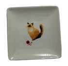 Fringe Studio Long hair Siamese Cat Porcelain Trinket Tray Dish