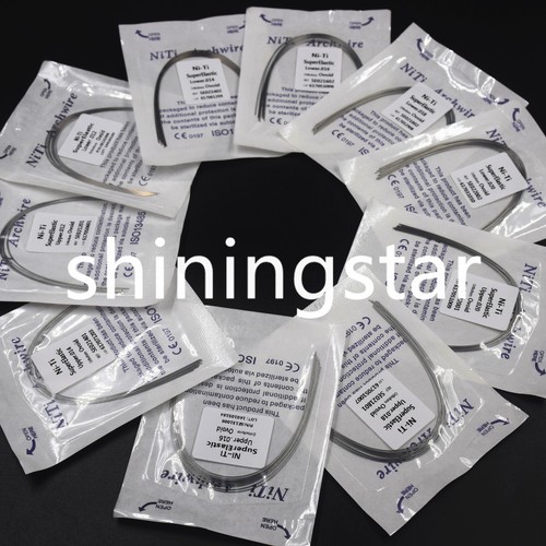 1 Sacchetto Super Elastico Niti Dentale Ortodontico Arco Filo Rotondo Ovoidale Superiore/Inferiore - Foto 2 di 38