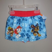 Infant Boys Paw Patrol Swim Trunks Size 0-3 M BRAND NEW W TAGS