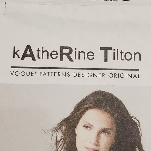 Uncut Vogue 8793 Katherine Tilton Easy Fitted Pullover Tops Pattern XS-M 4-14 - Picture 12 of 16