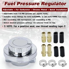 1-6 Psi Universal Adjustable Fuel Pressure Regulator Kit For Carburetor Engine