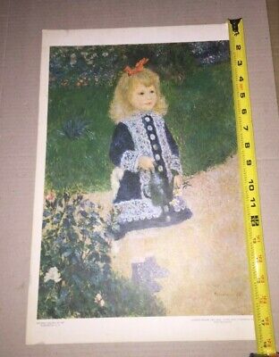 Poster Chica Con Regadera De Pierre-auguste Renoir Vintage I 