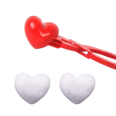 Heart Shape Snowball Maker Toys Love Heart Snowball Maker Clip Snow Brick  Maker UK