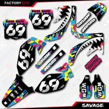 CMYK Savage Graphics Kit fits Honda CRF450R 05-08 Crf 450 Crf450 Decals