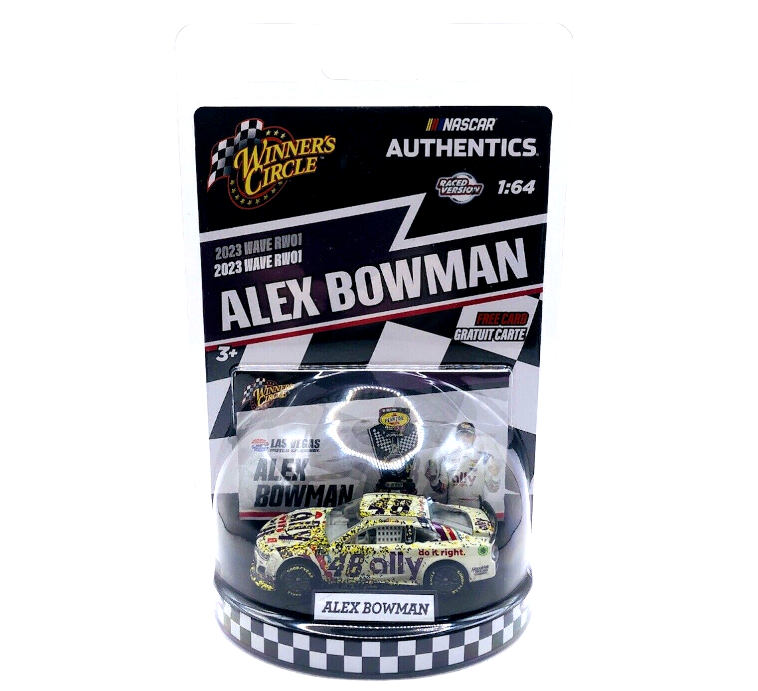 Alex Bowman Winners Circle Wave RW01 NASCAR Authentics 1:64 Raced Version 2023