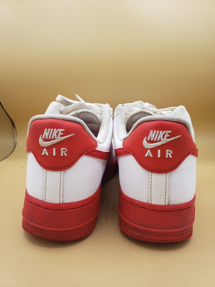 Nike Air Force 1 Retro Low White University Red Midsole Nike Air Force 1 Retro Low White University Red Midsole