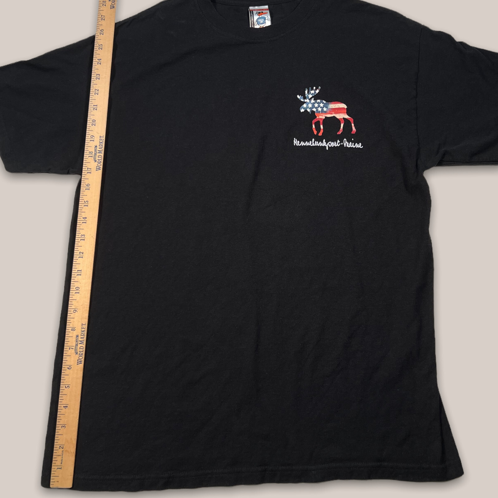 Kennebunkport Maine United States Flag Moose Logo Bla… Gem