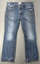 Aeropostale Jeans Mens 36x32* Blue Driggs Slim Bootcut Ameican Grunge Denim