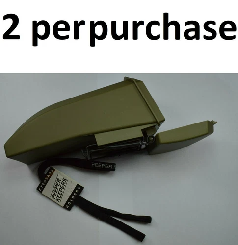 2 case USGI US Military Gentex Sunglass Case with Alice Clips