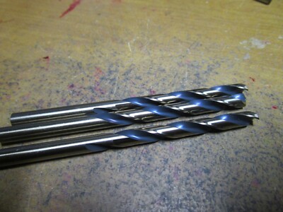 1/4'' Hi-Molybdenum Steel 135° Split Point Black and Gold Jobber Drill QTY 3