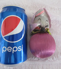 Felt Fabric Momma Mouse on Satin wrapped BALL  Christmas Ornament Purple Gray — photo 10