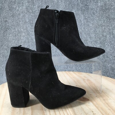 Divided by H&M Ankle Boots Womens Black Pointed Toe Block