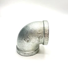 LOT OF FIVE  1-1/2" GALVANIZED 90° ELBOW PROLINE MUELLER INDUSTRIES